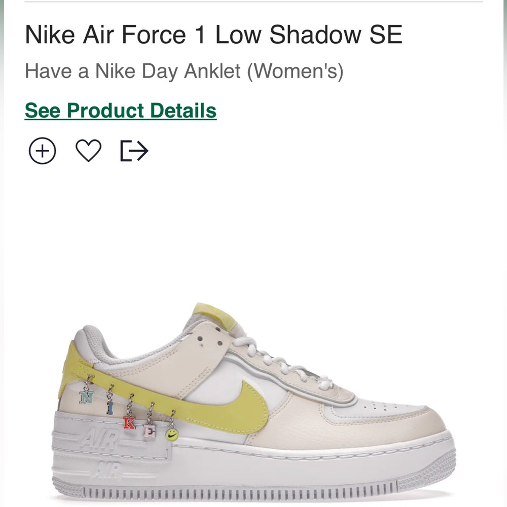 Nike Air Force 1 Low Shadow SE Have a Nike Day Anklet (Women's)